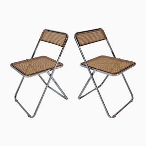 Set of Italian Elios Folding Chairs by Colle d'Elsa, 1980s
