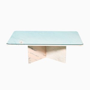 Table Basse Minimaliste en Marbre, Italie, 1960s