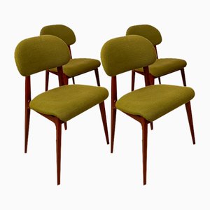 Mid-Century Italian Chairs attributed to Carlo Hauner and Martin Eisler from Forma, 1960s, Set of 4