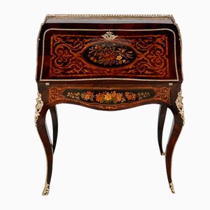 Secretaire Napoleone III in legno prezioso, metà del XIX secolo