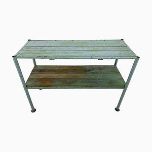 Vintage Industrial Console Table or Side Table with Original Paint, 1950s