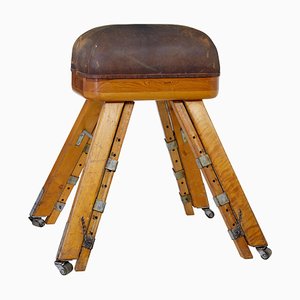 Large Mid/Century Scandinavian Pine Gym Horse, 1950s