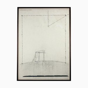 Michael Kenny RA, Preparatory Sketch from the Serpentine Show, 1970er, Drawing on Paper