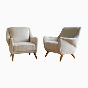 Set of Mid-Century Danish Club Chairs, 1950s