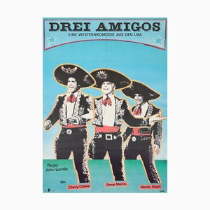 Póster de la película Three Amigos, Alemania del Este, años 90