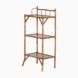 19th Century Bamboo Chinoiserie Etagere, 1870s