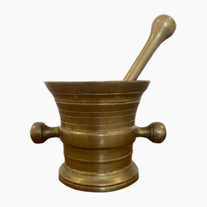 Bronze Pestle and Mortar, 1800s, Set of 2
