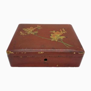 19th Century Japan Red Lacquered Box, 1870s