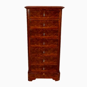 Narrow Chest of Drawers in Mahogany, Late 19th Century