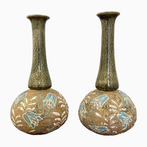 Shaped Vases from Doulton, 1900s, Set of 2