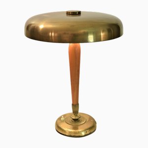 Large Art Deco Swedish GraceTable Lamp by Harald Notini for Böhlmarks Ab