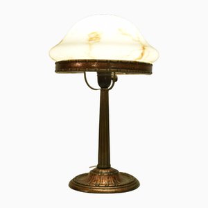 Lampe de Bureau Grace en Cuivre et Verre Soufflé à la Main, Suède, 1920s