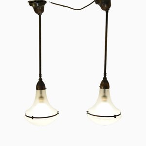 Lámparas colgantes Luzette alemanas de Peter Behrens para Aeg, años 20