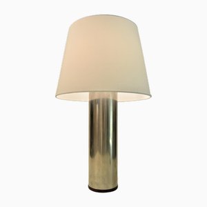 Jacaranda and Steel Table Lamp by Uno & Östen Kristiansson for Luxus, Sweden