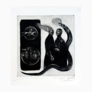 Ewa Kutylak, Wind 2, Mezzotint, 21st Century