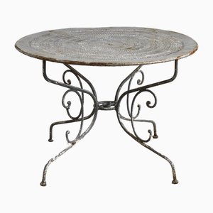 Vintage French Garden Bistro Table, 1940s
