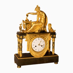 Fire-Gilt Mantel Clock, Paris, France, 1830s