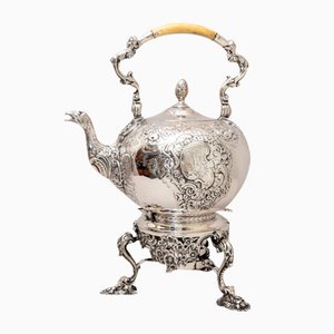Large Silver Pot with Teapot Warmer, London, 1836