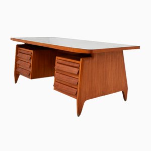 Large To Be Modern Presidential Desk in the Style of Gio Ponti, Italy, 1950s