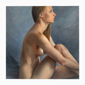Agnieszka Staak-Janczarska, Un desnudo, 2021, óleo sobre lienzo