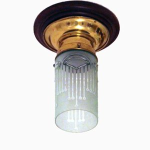 Austrian Art Nouveau Ceiling Lamp