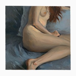 Agnieszka Staak-Janczarska, Un desnudo, 2021, Óleo sobre cartón