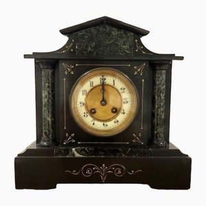 Victorian Marble Mantle Clock, 1860s