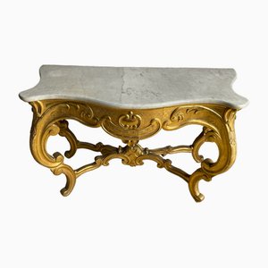 19th Century Louis XV Golden Console