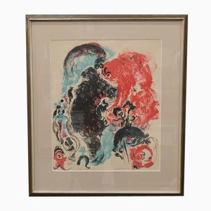 Paul Holsby, Abstract Composition, 1967, Original Lithograph, Framed