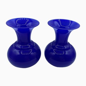 Murano Vasen aus Opalglas, 2 . Set