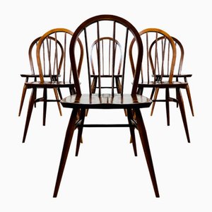 Mid-Century Windsor Model 400 Chairs by Lucian Ercolani for Ercol, 1954, Set of 6