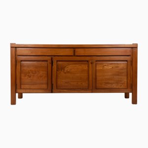 Credenza in olmo biondo di Maison Seltz, anni '60