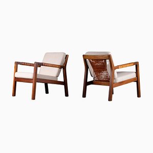 Rialto Armchairs attributed to Carl-Gustav Hiort attributed to Ornäs, Finland, 1950s, Set of 2
