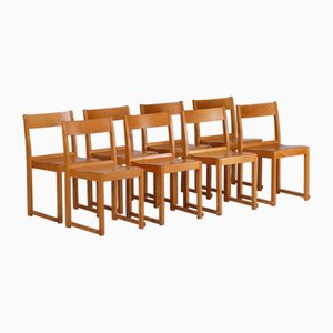 Sven Markelius Orchesterstühle, Sven Markelius zugeschrieben, 1940er, 8 . Set