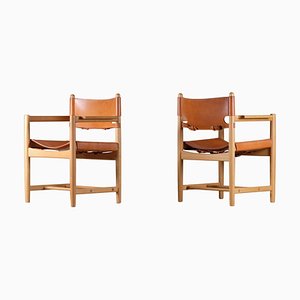 Armchairs Model 3238 attributed to Børge Mogensen, 1960s, Set of 2
