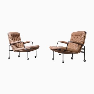 Set of Karin Easy Chairs attributed to Bruno Mathsson, 1978
