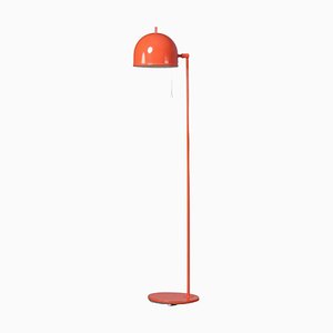 Orange Stehlampe G-075 Bergboms zugeschrieben, 1970er