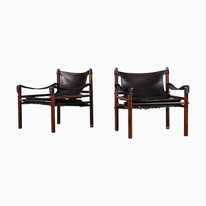 Easy Chairs Model Sirocco attributed to Arne Norell, 1970s, Set of 2