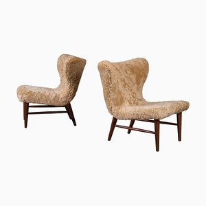 Easy Chairs by Erik Bertil Karlén, Sweden, 1950s, Set of 2