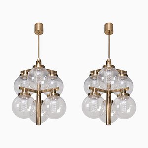 Kronleuchter aus Messing von Hans-Agne Jakobsson, 1960er