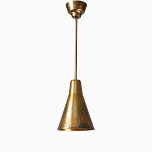 Lampada da soffitto in ottone attribuita a Hans Bergström, Svezia, anni '50