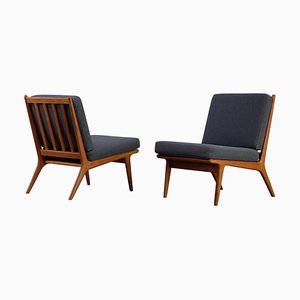 Fauteuils attribués à Karl-Erik Ekselius, Suède, 1960s, Set de 2