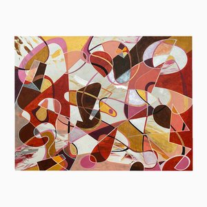 Lorraine Benton, Organised Chaos VI, Acrylic on Canvas, 2022