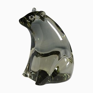 Art Glass Sculpture Bear attributed to Livio Seguso, 1970s