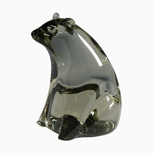 Sculpture Ours en Verre par Livio Seguso, 1970s