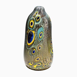 Large Art Glass Vase Yokohama attributed to Aldo Nason Murano, 1960s