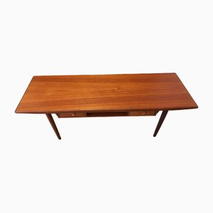 Danish Coffee Table in Teak with Drawers and Newspaper Shelf
