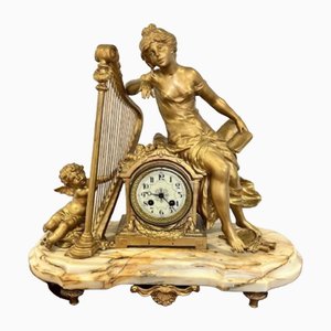 Grande Horloge de Cheminée Victorienne, 1880s