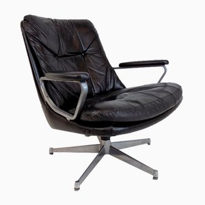 Leather Gentilina Armchair by Andre Vandenbeueck for Strässle, 1960s
