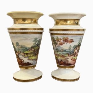 Viktorianische Spill Vasen, 1860er, 2er Set